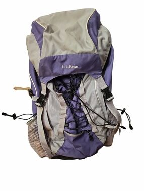 L.L. Bean Bigelow H2O series hiking backpack, in purple and gray